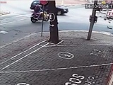 Biker Loses His Leg When He Fails To Heed The Stop Sign