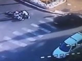 Two Unfortunate Fallen Cyclists Are Run Over By A Car