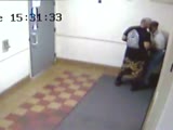 Robber beats an old man