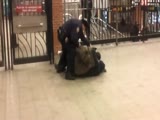 Confused NYPD Cops Accidentally Kicks Fellow Cop In The Head!