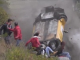 The Most Incredible Rally Accident And Luckiest Spectators I Have Ever Seen