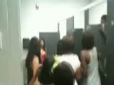 Chick Fight In A Bathroom!