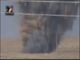 Syrian Army blows up a road-side bomb