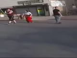 mixed streetfight and roadrage fight