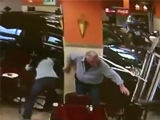SUV Plows Into A Restaurant Smashing Customers To The Floor