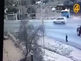 CCTV Captures Yesterdays Knife Attack In The West Bank.