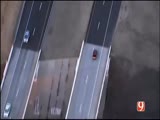 Police Chase Runs Out Of Road, Literally