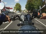 Wreckless Motorbiker Dashcam Records Himself Crashing.