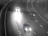 Idiot Pushing A Cart All Over The Highway Eventually Killed