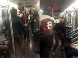 Man Smacks The Hell Outta Girl Clowning Him On The Subway