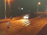 Drunk Man Standing In The Road Gets Run Over Three Times