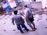 Guy In Grey Gets Knocked Out And His Friend Takes A Pounding Too