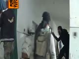 Syrian Rebel Takes Some Shrapnel To The Head!