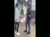 Girl Saved by Man