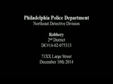 Armed robbery in Philly