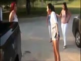 Girl Gets Stabbed During Chick Fight!