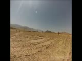 RPG explodes directly over lucky U.S. Soldier