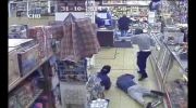 CCTV footage of robbery and kicking the customers
