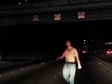 Drugged Man Jumps From Bridge To Escape From Cops