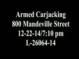 Armed Carjacking in New Orleans