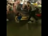 Guy Beats The Crap Out Of His Girlfriend And No One Helps!