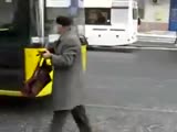 Old man with a gun stops the bus