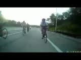 Cyclist Does High Speed Front Flip