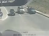 Truck Runs Over Some Guys!