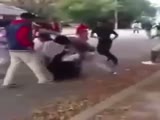 Two Guys Beat The Shit Out Of A Girl For Giving Them AIDS!