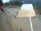 Bike Rider Tries To Base Jump Off Death Cliff