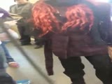 Two Chicks Fight On A San Francisco Train!