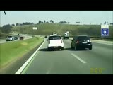 Idiot driver causes the accident