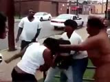 Bitch Fight Ends With Fatso Getting Naked