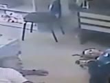 Instant Karma Moment a Moronic Flip-Flop Wearing Thief Shoots Himself in the Foot and Goes into a One Legged Fire Dance