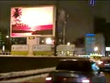 Porn on commercial screen in Moscow