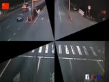 Idiot Neglicts Priority From Other Lanes Causes A Major Accident With A Truck.