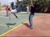 Guy Almost Breaks His Neck Doing A Back Flip!