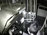 Annoyed Busdriver sends Passengers flying by Full Braking