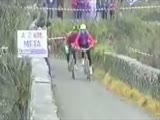 Man throws Cyclist off Bridge