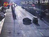 Driver gets ejected and ran over by own car