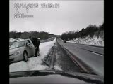 Cop Injured When Car Loses Control On Icy Road