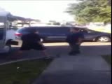 Fed Ex Driver And Chump Get Into A Fight!