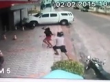 Man Jumps Off His Bike And Stabs His Ex Girlfriend Multiple Times