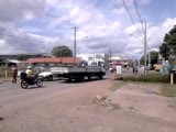 biker is breathless after being hit by vehicle