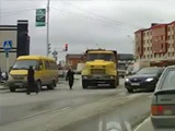 Truck Runs Over And Kills Old Lady Crossing The Road