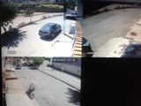 Speeding cyclist loses control