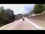 several bikers get in an accident