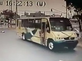 Unlucky Pedestrian Run Down And Killed By A Bus