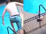 Guy Falls Horribly After Trying To Show Off By Jumping Over Spiked Fence