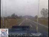 Van rolls in Crash